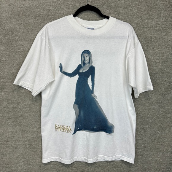 All Sport Other - Vintage Barbra Streisand 1994 The Concert Tour T-Shirt White Large Single Stitch